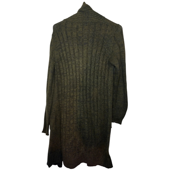 Derek Heart Womens Long Draped Sweater Blue & Green Size Medium - Picture 11 of 16